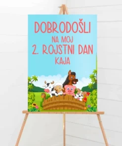 Tabla dobrodošli na rojstni dan - otrok-3