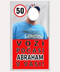 Transparenti rojstni dan - vozi počasi abraham v vasi