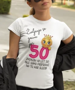Majica za rojstni dan - življenje se začne pri 50
