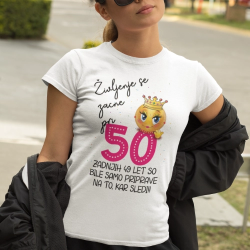 Majica za rojstni dan - življenje se začne pri 50