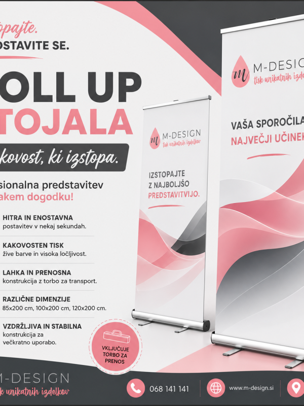 Roll up stojala - pingvini