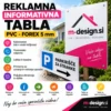 REKLAMNA INFORMATIVNA TABLA PVC - FOREX 5mm
