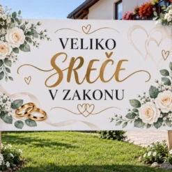 Tabla za poroko - VELIKO SREČE V ZAKONU