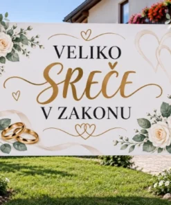 Tabla za poroko - VELIKO SREČE V ZAKONU