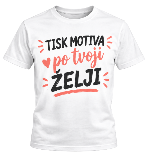 Oblikuj svojo majico s tiskom po želji