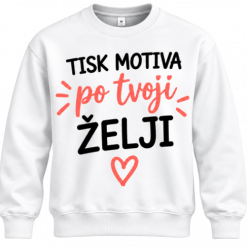 Pulover brez kapuce s tiskom po želji